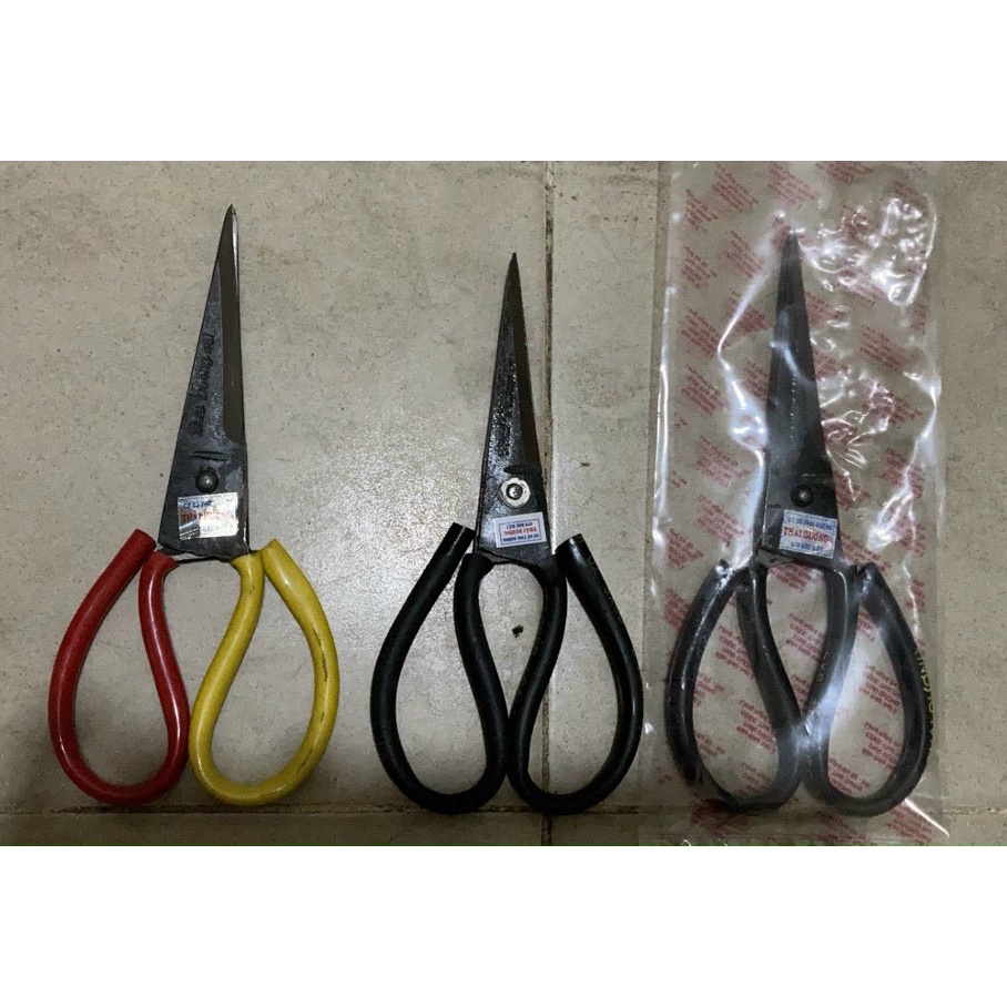 Kéo thép nhíp xe Thái Dương đặc biệt. Kéo cắt tôm cá, gà. Kéo lớn 23cm- 10 cây
