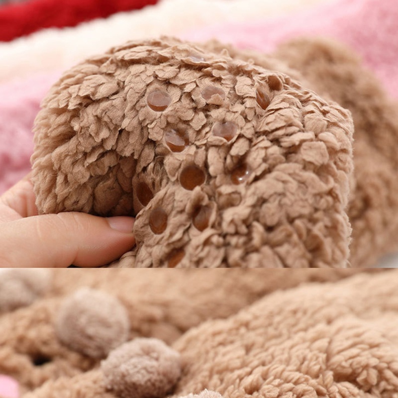 Xiangbao Vớ Lót Bông Dày Ấm Áp Chống Trượt Hình Gấu Hoạt Hình Mùa Đông Cho Nữ