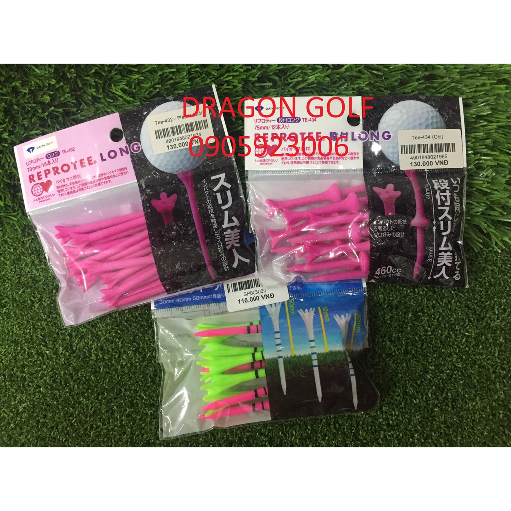 Tee golf (tee phát bóng gôn) Daiya TE-432, TE-434, TE-433, TE-448