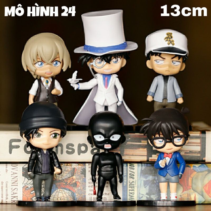 [COMBO 6 EM] Set mô hình nhân vật anime Thám tử lừng danh conan kudo shinichi haibara hattori kid kaito akai shuichi