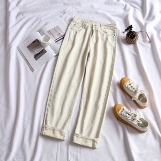 [CÓ SẴN] QUẦN BAGGY TRẮNG SỮA