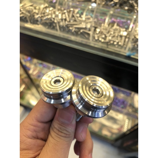 Gù tay lái TBT V9 salaya full inox 304