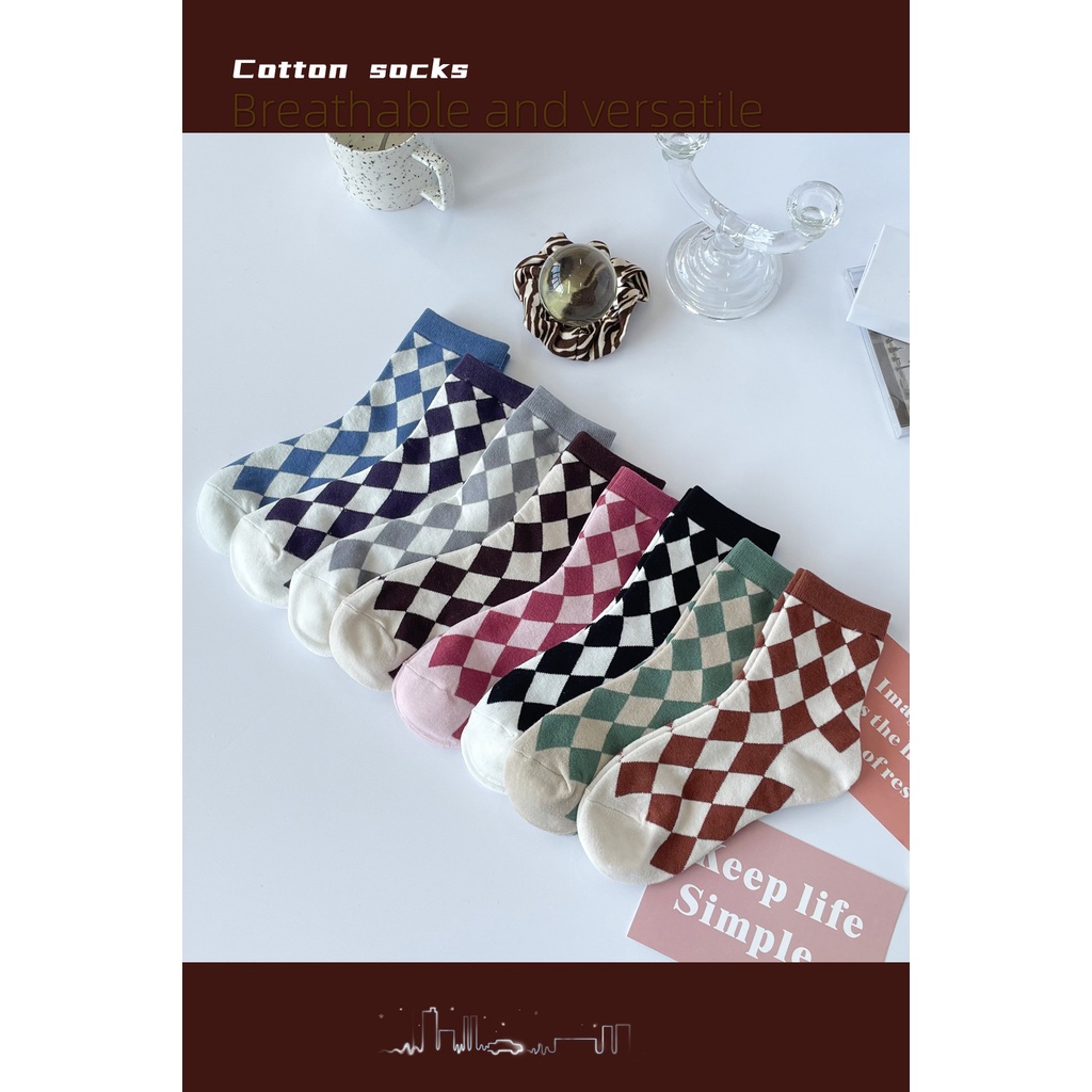 Vớ unisex quả trám cổ cao