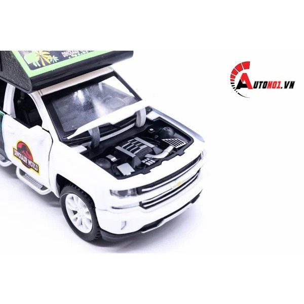 MÔ HÌNH XE KHỦNG LONG CHERVOLET RAPTOR WHITE 1:32 CHE ZHI 5868