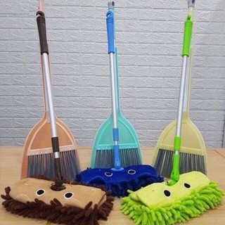 Bộ chổi, Quét Rác Và Cây Lau Mini Cho Bé Tập Làm Việc Nhà (COMBO 3 SẢN PHẨM)
