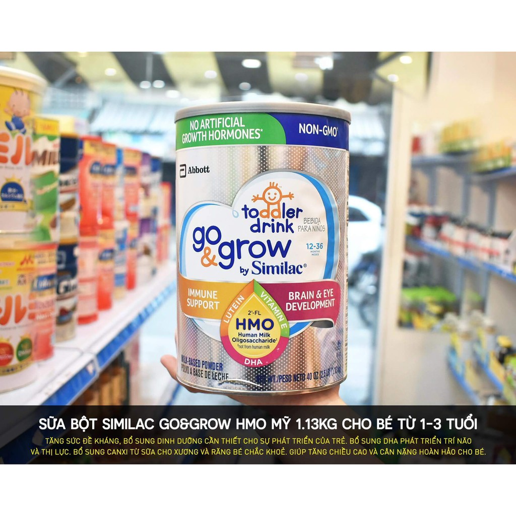 Sữa Similac Toddler Drink Go &amp; Grow 1.13kg date 2022