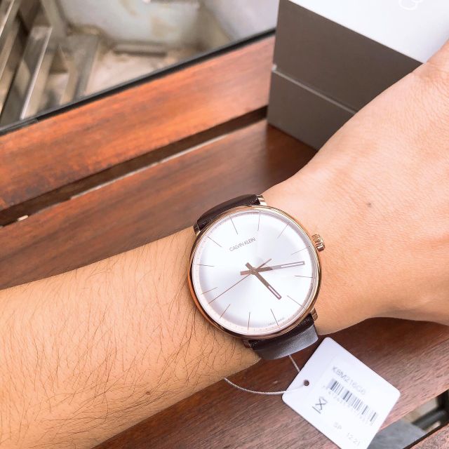 Đồng hồ nam Calvin Klein K8M216G6 - Máy Thụy Sĩ - Dây da chính hãng xách tay | BigBuy360 - bigbuy360.vn