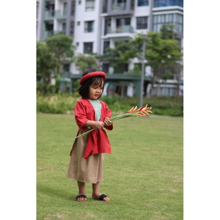 áp tứ thân cho bé(vải linen)