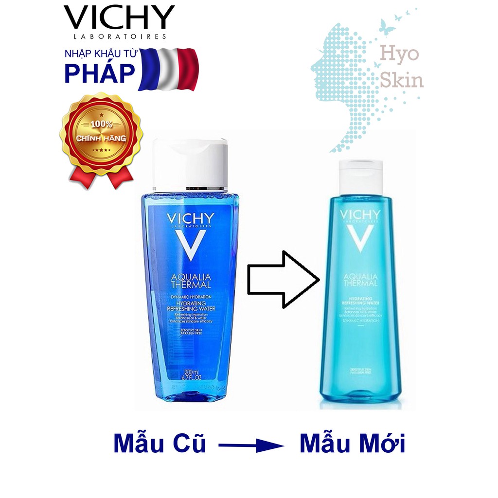 [CHÍNH HÃNG] Nước Hoa Hồng Làm Săn Da, Loại Bỏ Độc Tố VICHY AQUALIA THERMAL HYDRATING REFRESHING WATER