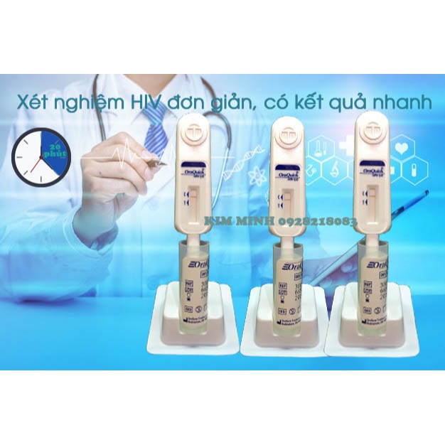 (HỎA TỐC HCM) Que thử HIV tại nhà OraQuick, kết quả chính xác 99,6%, có kết quả sau 20 phút