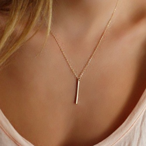 Dây chuyền có mặt thanh kim loại thời trang cho nữ