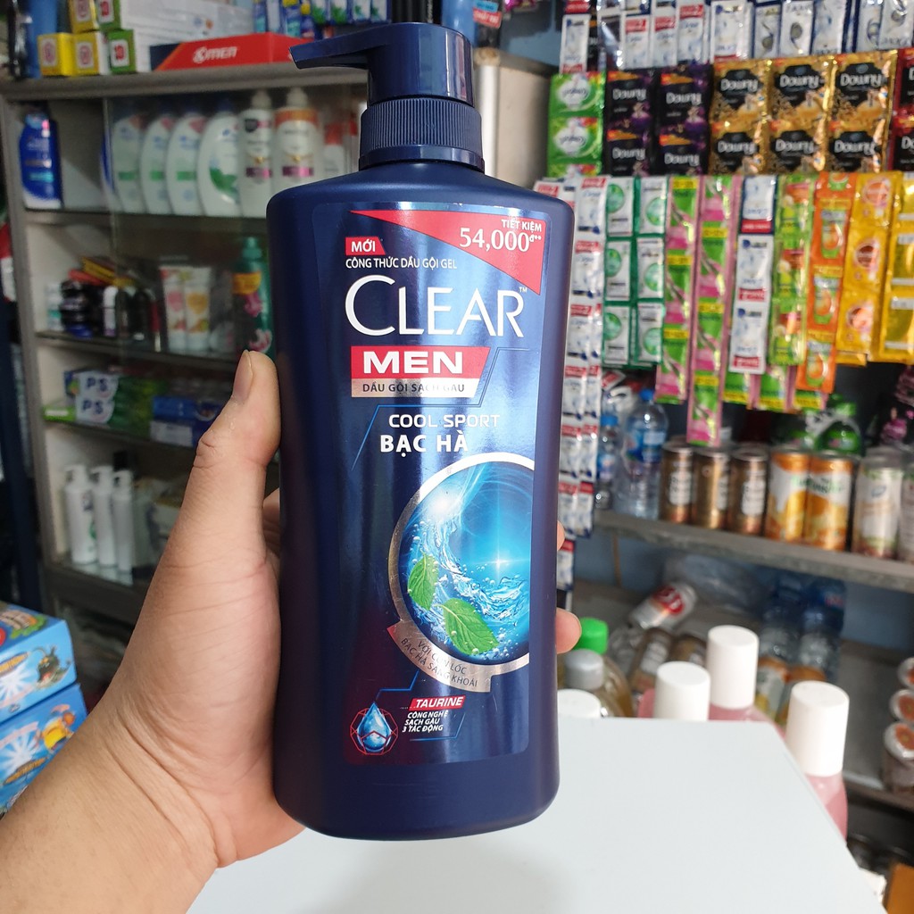 DẦU GỘI ĐẦU CLEAR MEN SẠCH SÂU CHAI 650G tặng chai nhỏ 140g