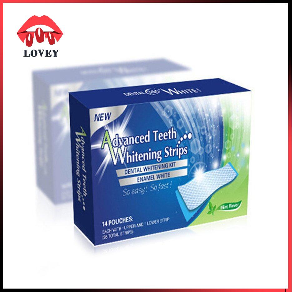 lovey★28PCS/SET Natural Advanced White Gel Teeth Whitening Strips Oral Hygiene Care