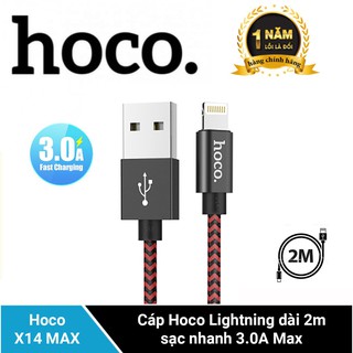 Cáp sạc nhanh Lightning Hoco X14 Max đầu ra 3.0A Max cho iPhone/iPad