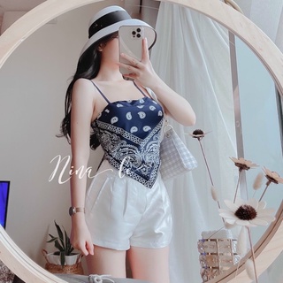 🍄🍁 Set áo yếm khăn thổ cẩm 🌸🌼