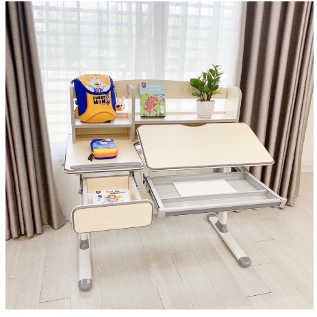 Bàn ghế học sinh, Bộ Bàn Ghế Chống Gù thông minh Luxury cho bé Cao Cấp