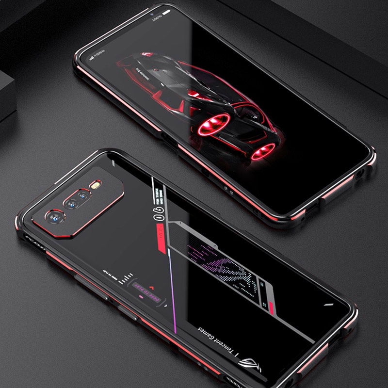 Ốp Điện Thoại Cứng Viền Kim Loại Bảo Vệ Cho ASUS ROG Phone 6 6D 5 5s ROG6 Pro
