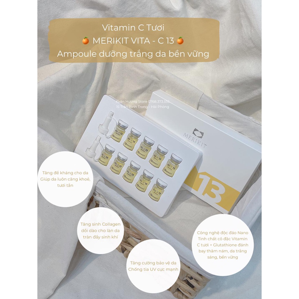 Tinh chất dưỡng trắng MERIKIT VITA - C 13