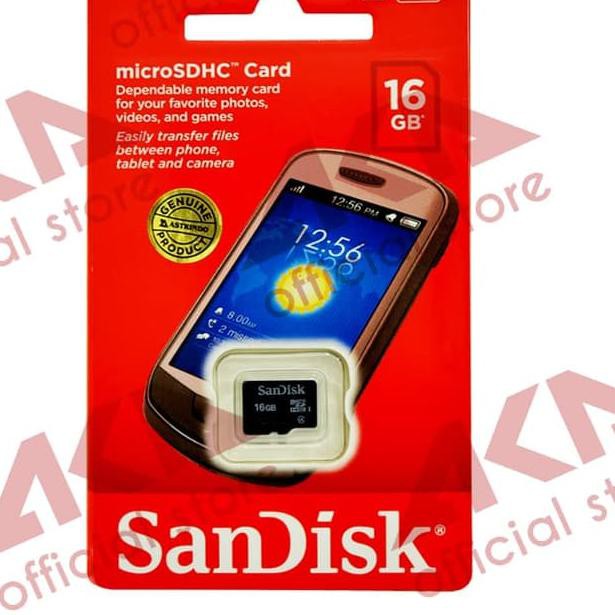 Thẻ Nhớ Sandisk 16gb Class 4