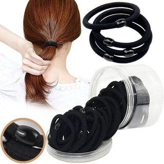 Dây Cột Tóc Màu Đen Thun Cột tóc Phong Cách Hàn Quốc