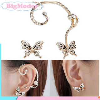 Bông Tai Hình Con Bướm Đính Đá Sang Trọng