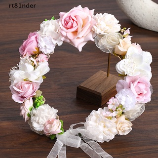 rt Flower Headbands Floral Garland Wreath Tiaras Wedding Crown Hair Accessories n