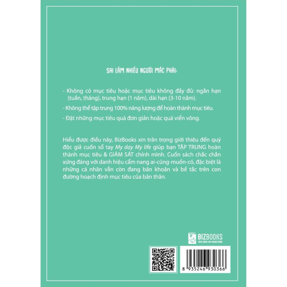 Sổ Ghi Chép Mục Tiêu Kế Hoạch Sổ Tay My Day My Life [BizBooks]