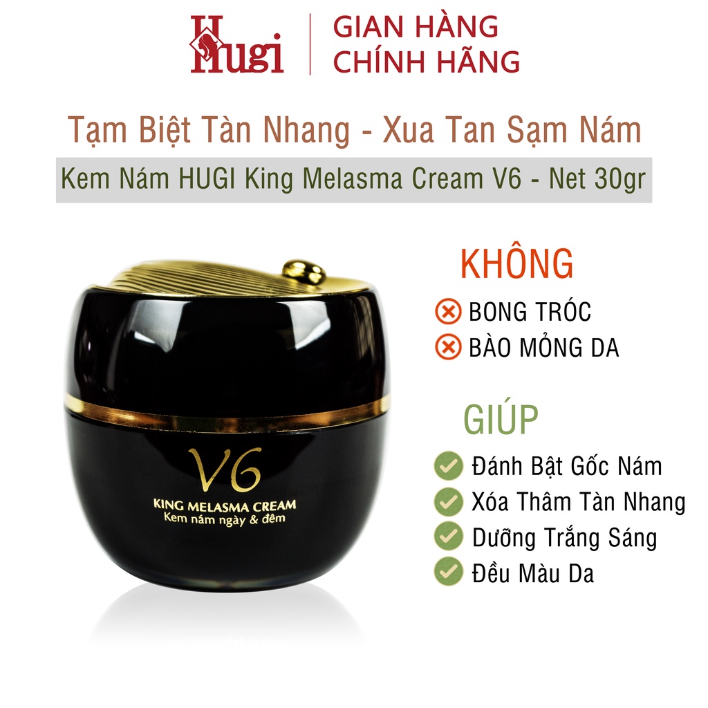 Bộ Đôi Xóa Nám Tàn Nhang Đa Tầng Chính Hãng HuGi Beauty [2 sản phẩm]