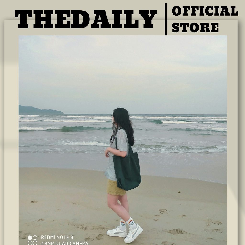 Túi tote nữ form to, Túi tote Nhung tăm, Phong cách Ulzzang, ảnh thật shop chụp