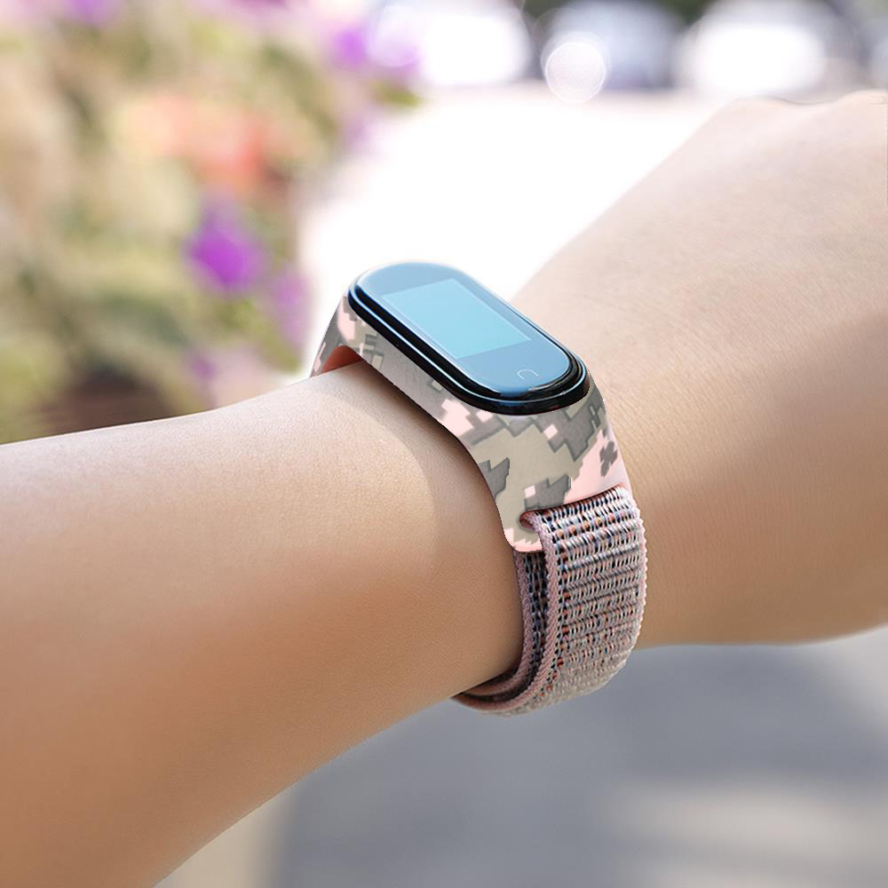 Dây Đeo Silicon Họa Tiết Rằn Ri Cho Đồng Hồ Thông Minh Xiaomi Miband 3 4 5 6