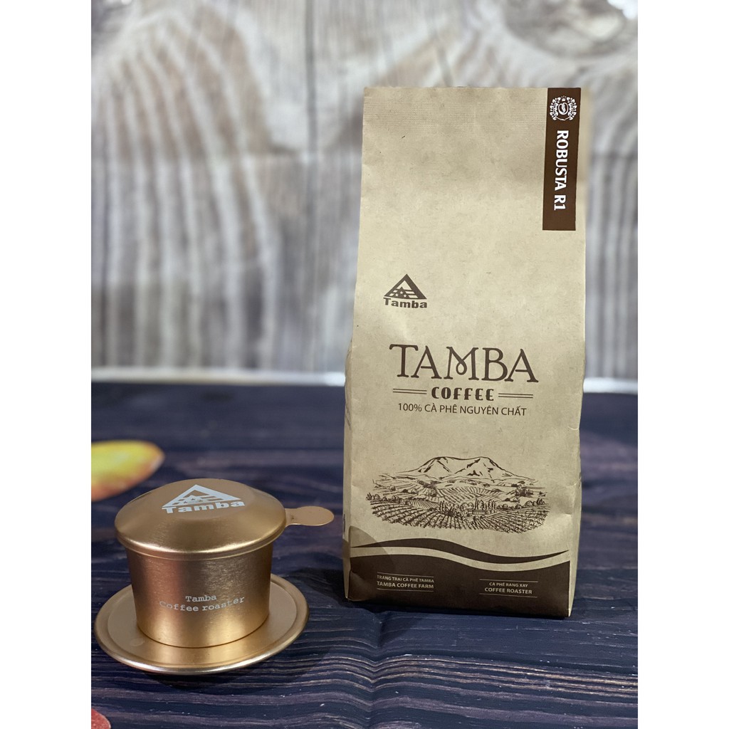 Cà phê bột Robusta R1 nguyên chất 100% - Dark Roast - Tamba Coffee