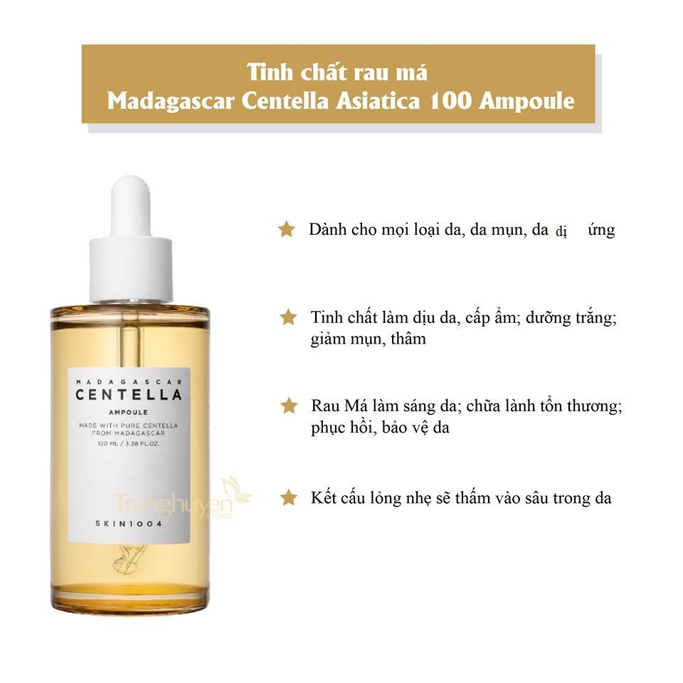 Serum rau má Skin1004, Tinh chất rau má dưỡng da nhạy cảm Skin1004 Madagascar Serum Centella Ampoule 100ml Auth Hàn Quốc