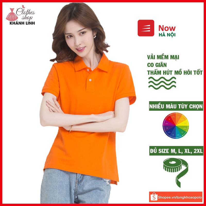 Áo thun nữ thể thao ngắn tay áo polo cổ trụ thun cao cấp mềm mại thoáng mát [hàng loại 1 - nhiều màu tùy chọn] - KL02