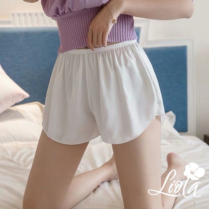 Quần sooc đùi lụa satin mềm mát cao cấp - quần short mặc trong váy mềm mại thiết kế by LIOLA QL | BigBuy360 - bigbuy360.vn