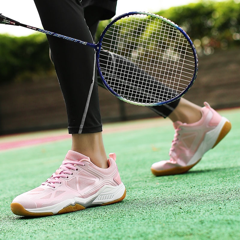 Giày Thể Thao Chơi Tennis / Cầu Lông Siêu Nhẹ Thoáng Khí Có Size Lớn 36-46 Dành Cho Nam Và Nữ