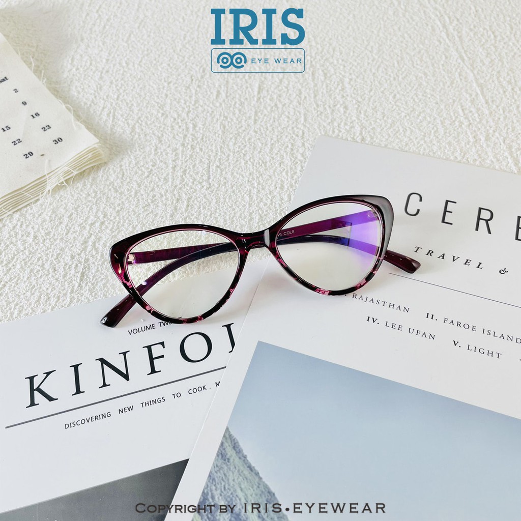 Gọng kính mắt mèo nhựa dẻo nhiều màu 2383 Iris eyewear 2021