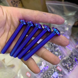 Ốc GR5 titanium 8 ly 6 phân đầu dù