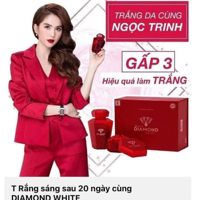 (CHÍNH HÃNG)VIÊN UỐNG TRẮNG DA NGỌC TRINH DIAMOND WHITE
