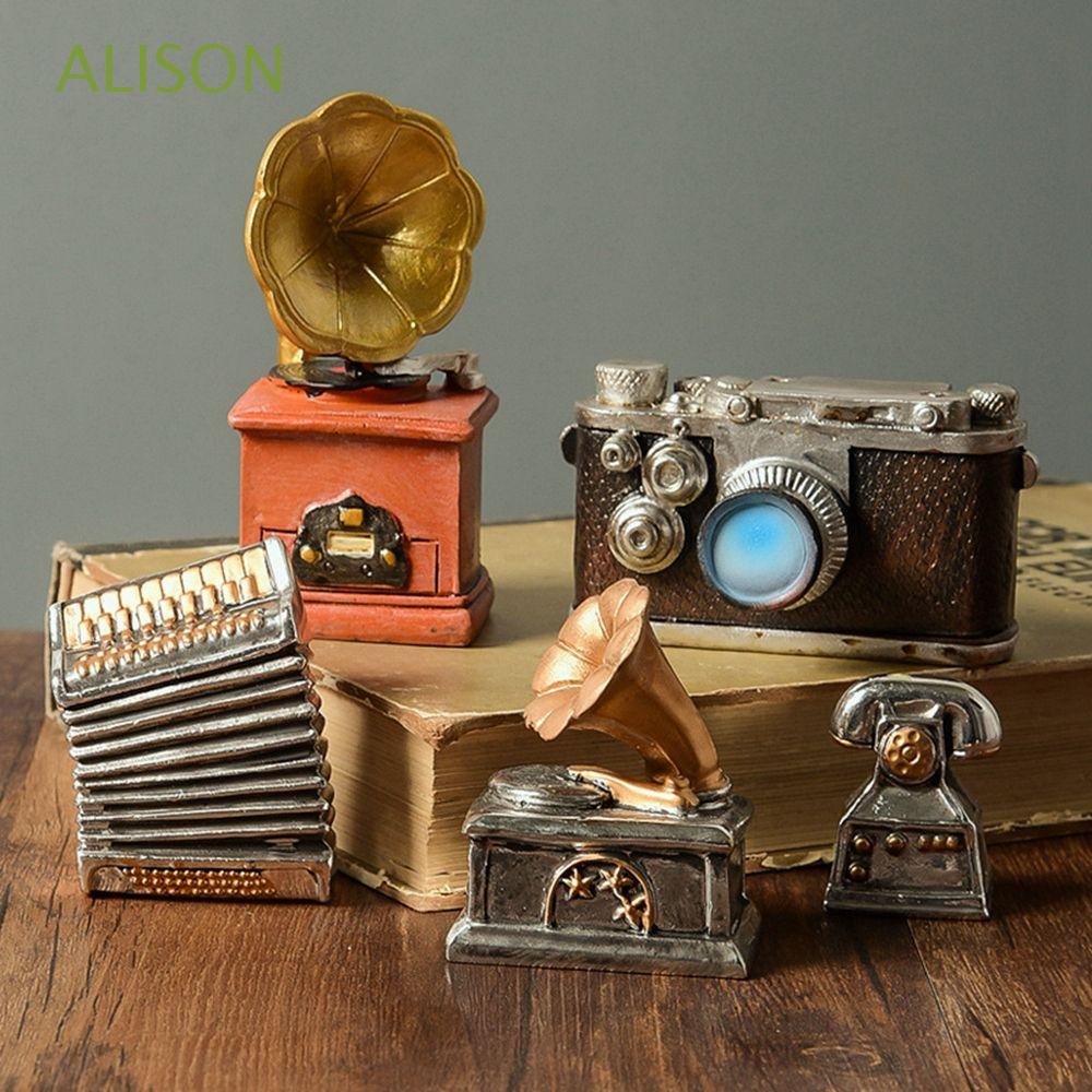 Mô Hình Máy Ảnh Mini Bằng Resin Phong Cách Cổ Điển Độc Đáo Trang Trí Nhà Cửa / Quán Cà Phê