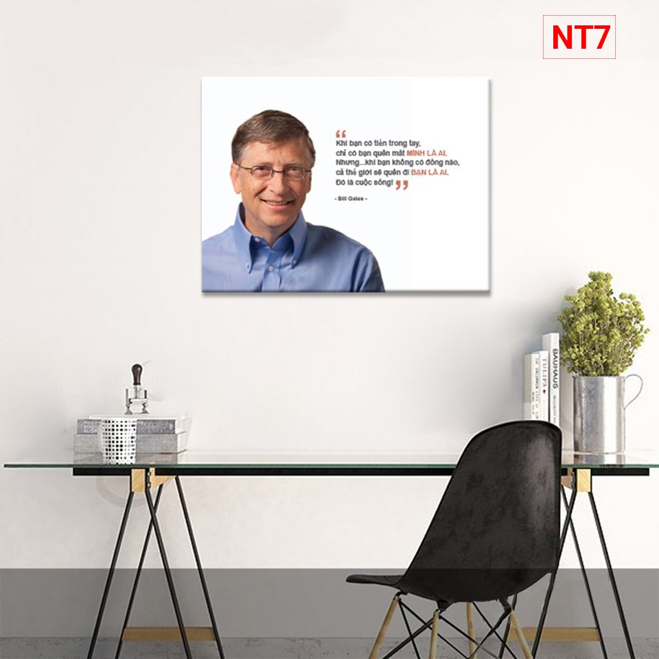 Tranh Canvas câu nói của người nổi tiếng treo tường trang trí Văn phòng tạo động lực khung gỗ | BigBuy360 - bigbuy360.vn