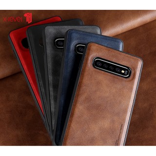 Ốp lưng X-Level da PU cho Samsung Galaxy Note 8 viền mềm chống sốc sang trọng