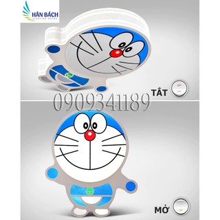 Đèn Mâm LED Ốp Trần Trang Trí Phòng Ngủ Cho Bé Hình Mèo Máy Doremon Led 3 Chế Độ Màu 30W 220V
