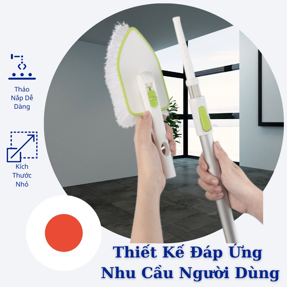 Bàn chải cọ sàn nhà tắm toilet nhà bếp Kire cao cấp chính hãng Inochi Nhật Bản ực kỳ bền và chịu lực