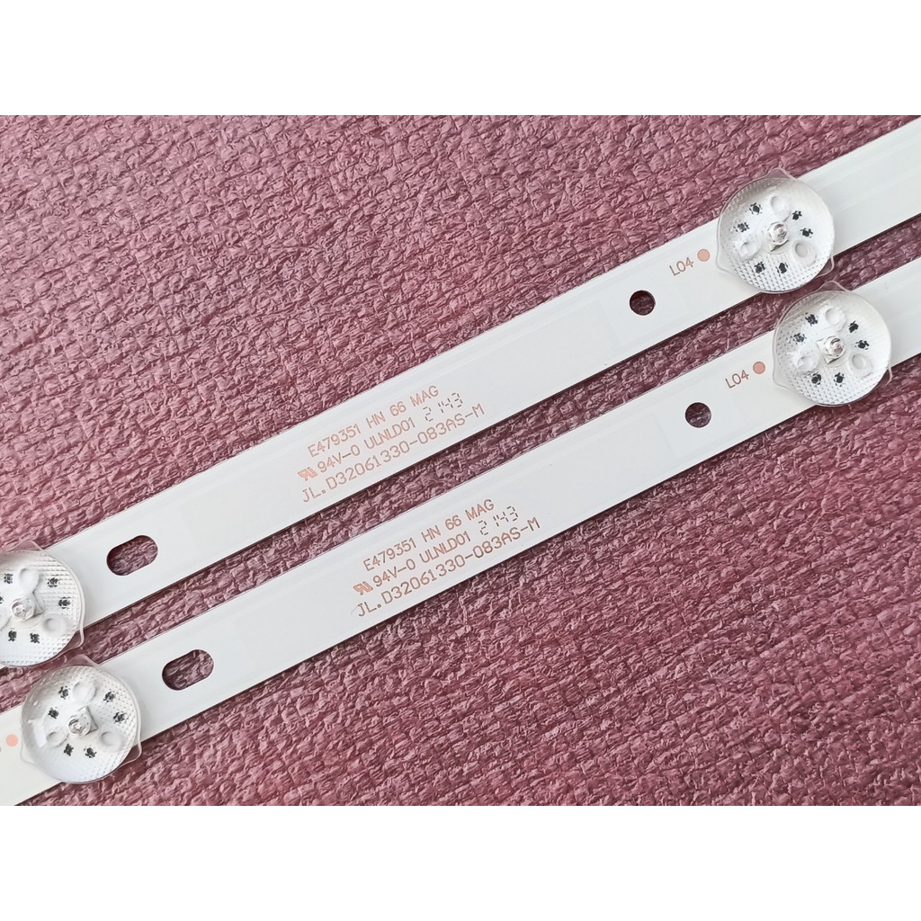 THANH LED TIVI ASANZO 32T800 32S800 32S890 JL.D32061330-083AS-M HÀNG ZIN HÃNG MỚI 100%, BỘ 2 THANH MỖI THANH 6 BÓNG 3V