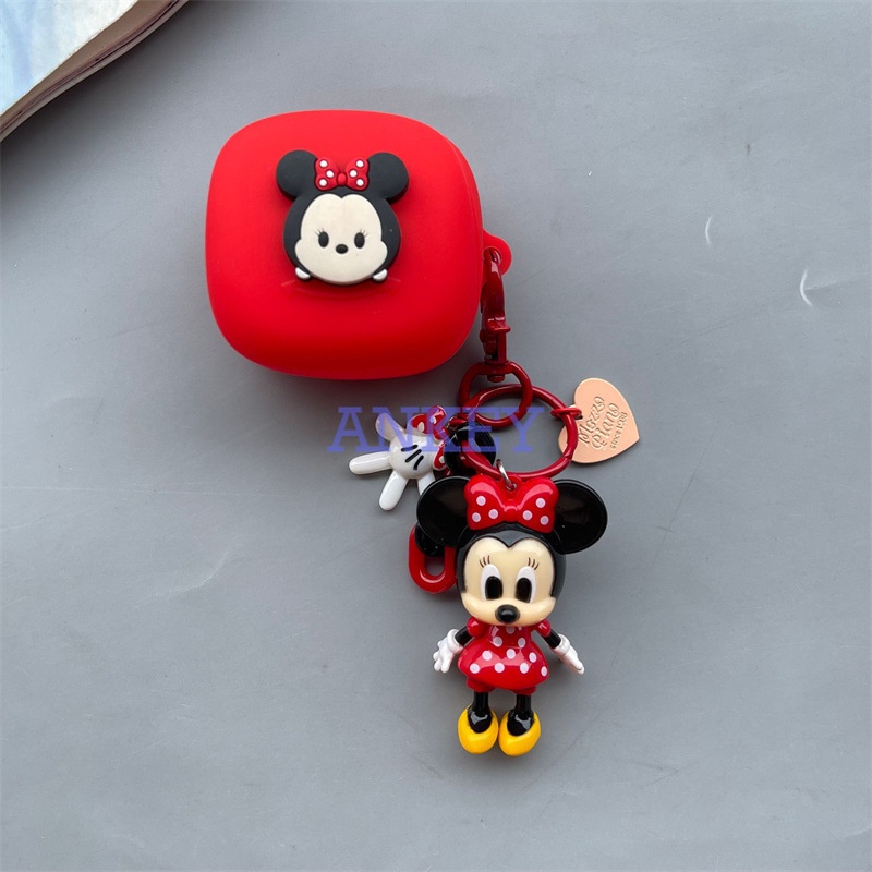 For Anker Soundcore P25i R50i P20i Case Silicone Lovely Earbuds Waterproof Shockproof Soft Protective Headphone Cover Headset Skin with Pendant