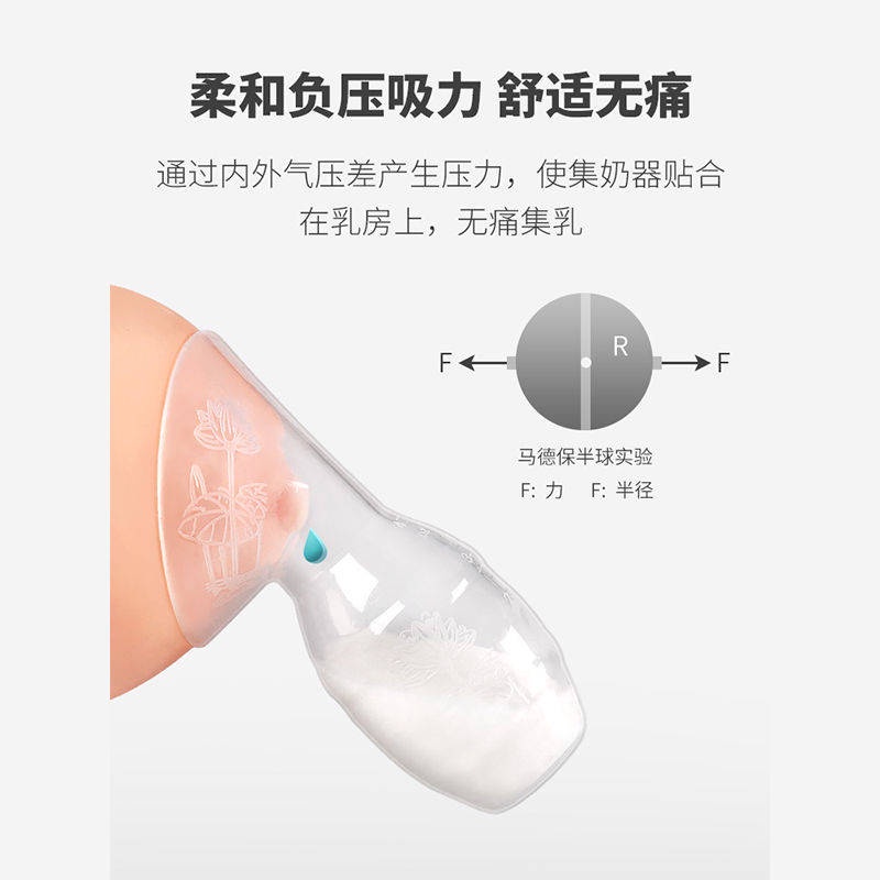 Mô hình đám mây Máy hút sữa Hướng dẫn sử dụng Sữa Silicone Milky Sữa rò rỉ Bộ sưu tập sữa mẹ tạo tác sữa