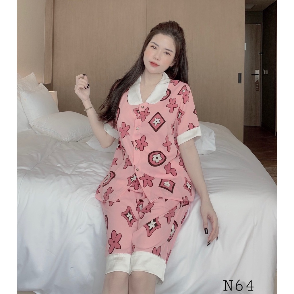 Bộ Ngủ Nữ Lụa Mango Kiểu Dáng Pijama Nữ, Bộ Mặc Nhà Quần Áo Ngủ Pijama Mặc Nhà Dễ Thương Cute | BigBuy360 - bigbuy360.vn