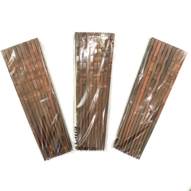 Đũa Nhật gỗ trắc đầu lượn sóng (10 đôi) - CTH662JT