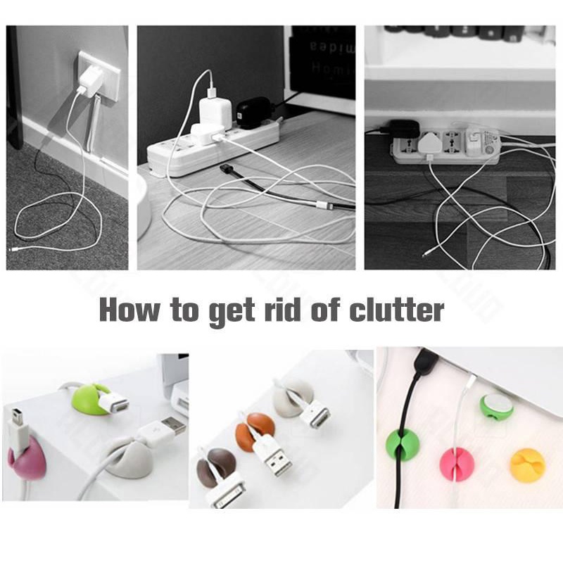 Kẹp cố định dây cáp tai nghe điện thoại làm từ silicon