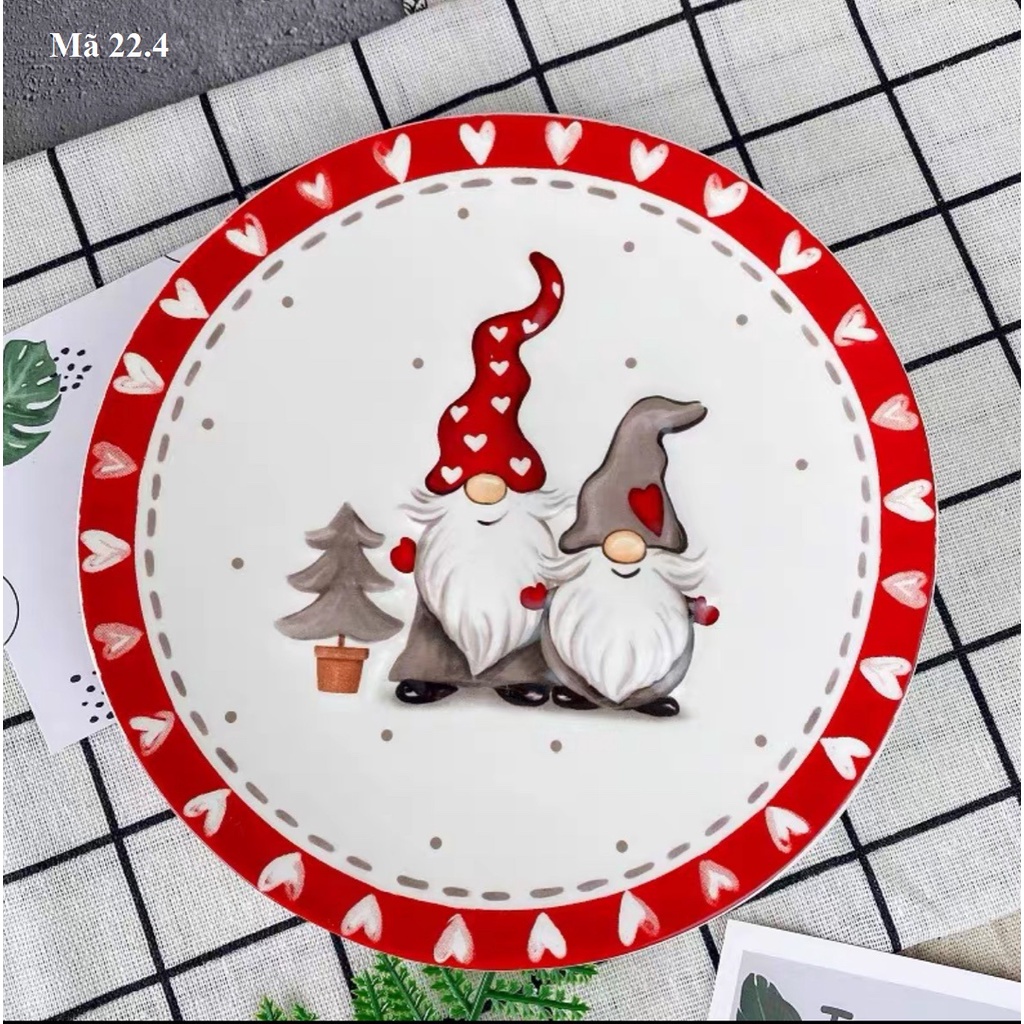 Cốc đĩa hình ông già Noel, quà tặng Giáng sinh, ly tách uống nước: 22.4